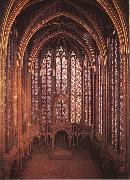 unknow artist Interior from Sainte-Chapelle oil on canvas